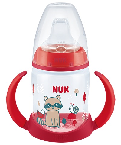 NUK Tunisia - NUK- Tasse d'apprentissage FC+ Température Contrôle (150ml) –  A partir de 6 mois – Anti- fuite Disponible en plusieurs couleurs et motifs  💜💛🤍💚 #tasseapprentissage #tassebiberonnuk #NUKE